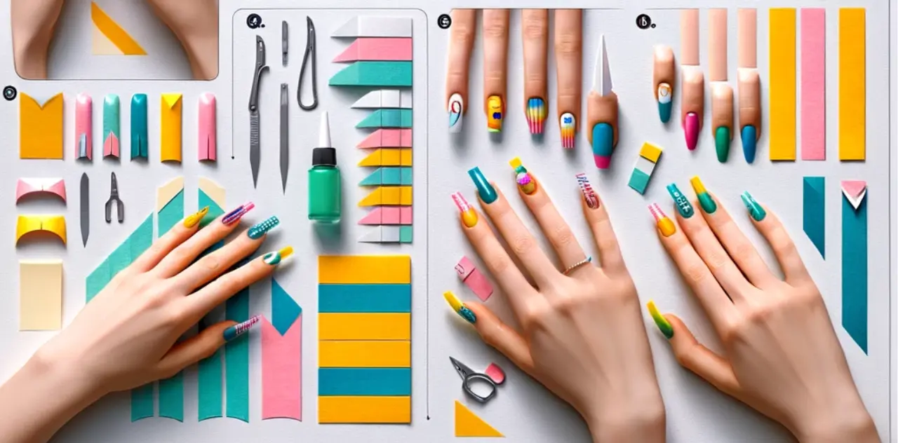 How to Make Paper Nails With Sticky Notes